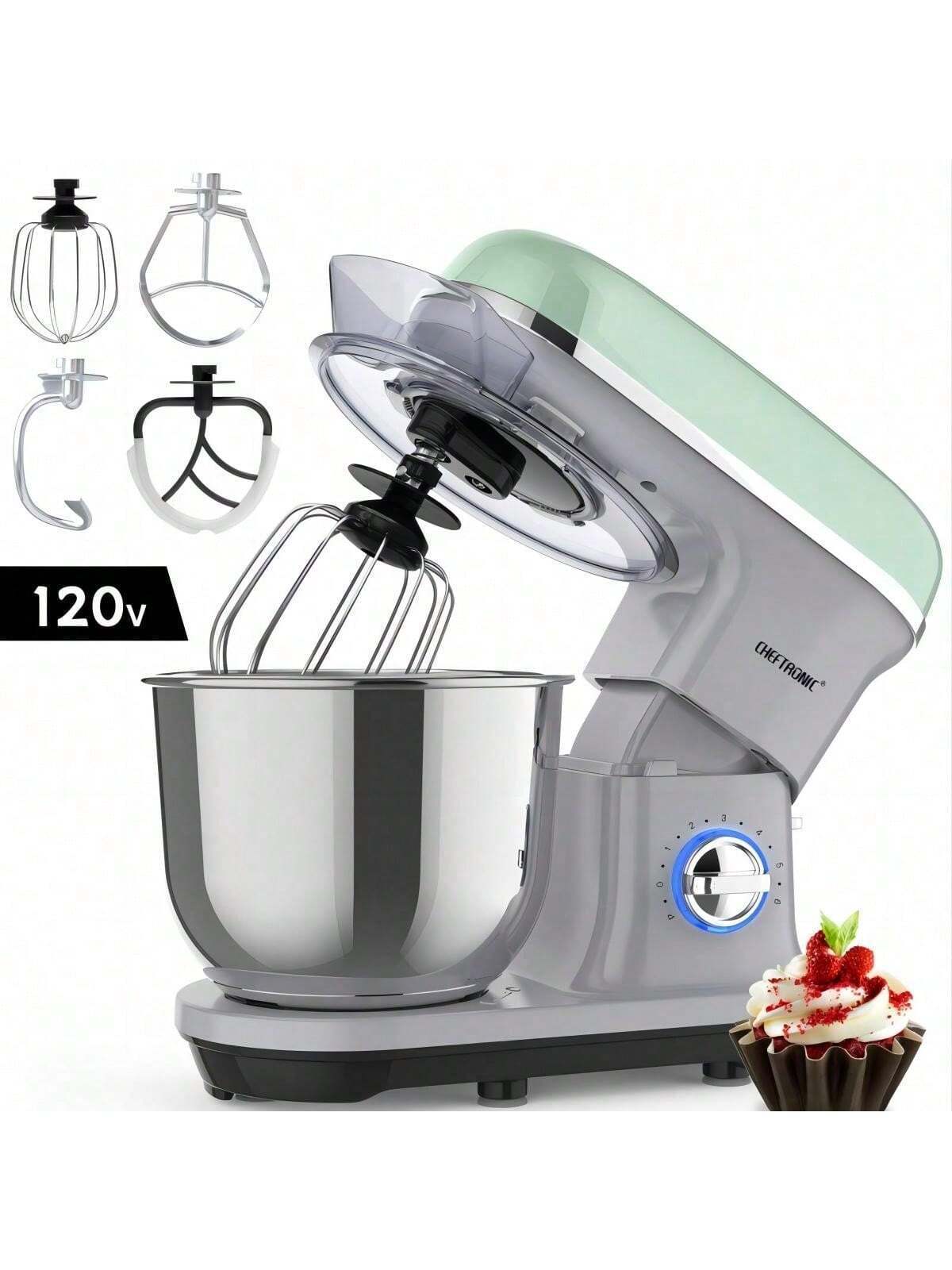 CHEFTRONIC スタンドミキサー、6スピード電動ミキサー