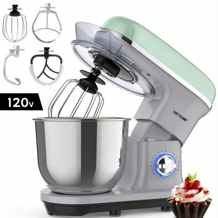CHEFTRONIC スタンドミキサー 7l 電動ミキサー 全6段階 中古】CHEFTRONICスタンドミキサー 7l 全6段階 ケーキ パン生地