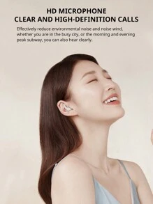 小巧迷你的耳機,隱蔽入耳,真正無線而且可長時間佩戴不痛,超長續航電池壽命 - 白色 - 查看 10