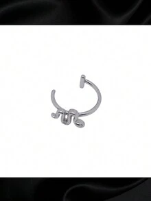1個非凡的歐美風格動物唇環,不鏽鋼唇針,唇飾,男女適用,日常穿著,情人節禮物 - 銀色 - 查看 7