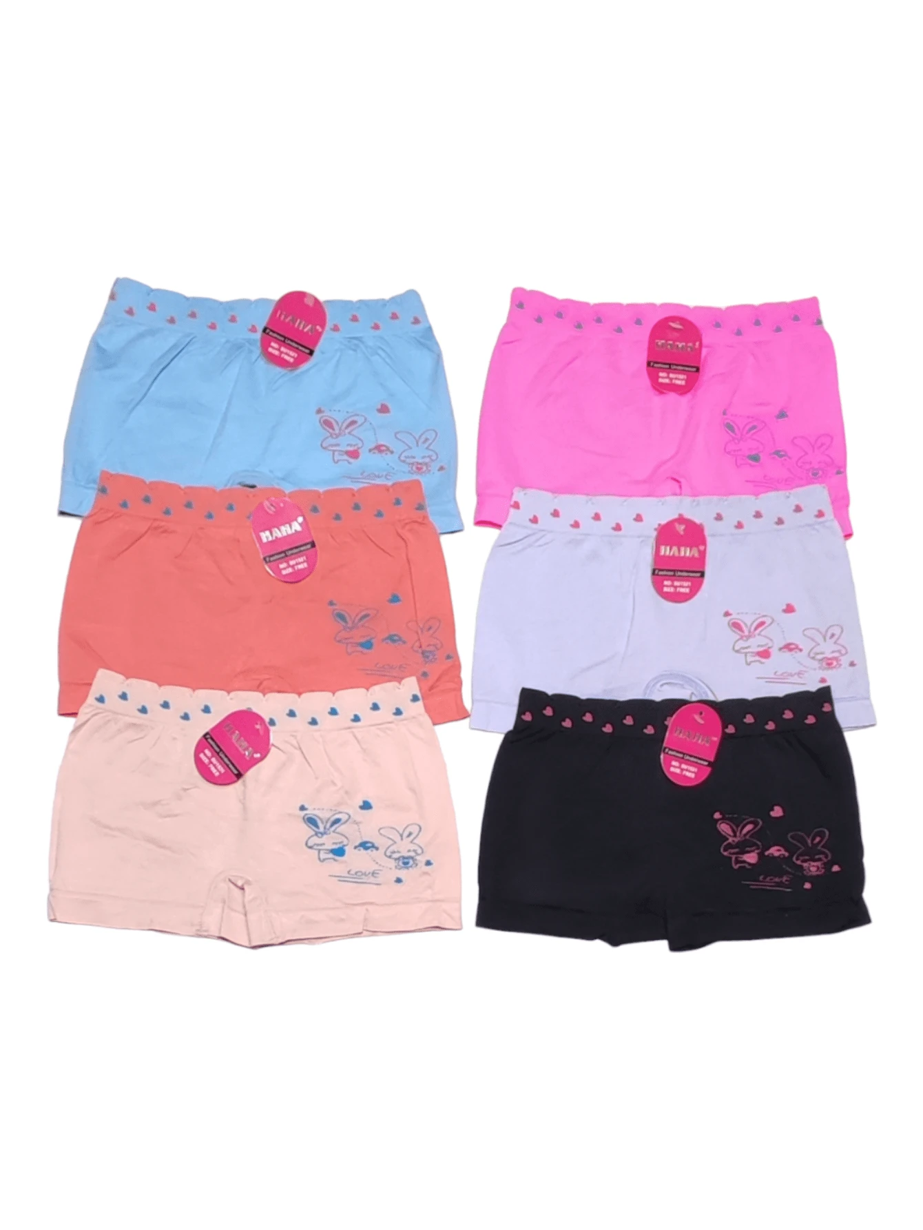 6 Pieces Of Boxer/Briefs For GIRL, Microfiber, One Size, Assorted Colors, Models Are Sent At Random - Multicolor - View 1