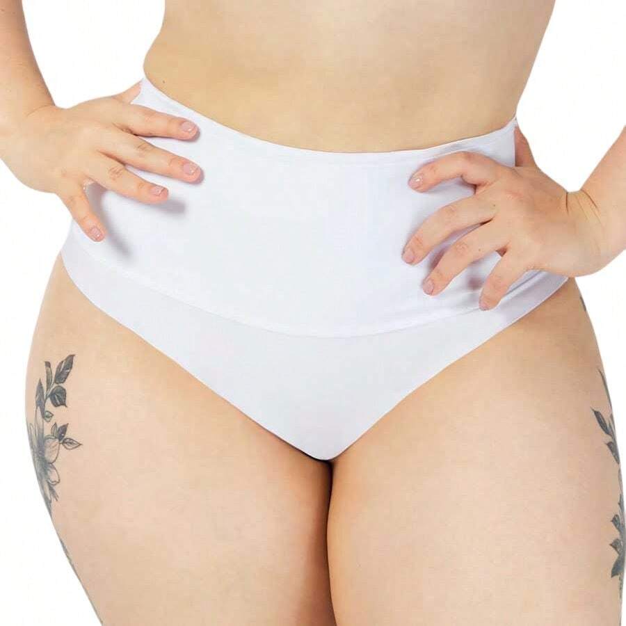 Tanga Brasilera Moldeadora Refuerzo Sin Costuras Haby 22303 - Blanco - Ver 1
