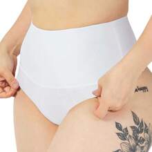 Tanga Brasilera Moldeadora Refuerzo Sin Costuras Haby 22303 - Blanco - Ver 2