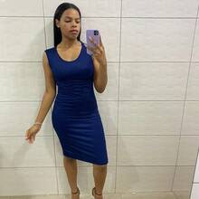 Women Dresses - 藏蓝色 - 查看 2