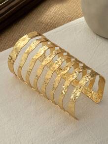 1 cái Kim loại Quá lớn Rộng Cánh tay  Nhẫn Vòng tay Đối với phụ nữ - A8247 - Xem 7