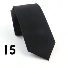 1pc Men's Fashionable Simple Style High Density Solid Color Polyester Necktie, Soft & Skin-Friendly, Suitable For Daily Work And Wedding Party Wearing Casual