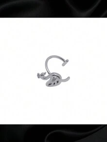 1個非凡的歐美風格動物唇環,不鏽鋼唇針,唇飾,男女適用,日常穿著,情人節禮物 - 銀色 - 查看 17