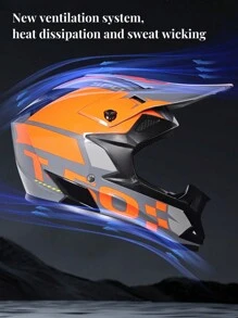 AD 1 szt. Kask motocyklowy do jazdy terenowej, kask rowerowy elektryczny, kask rowerowy górski, kolarstwo zjazdowe, czapka, 4 pory roku, unisex, ochrona głowy