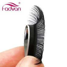 FADVAN Fadvan 16 Rows 7-15mm L/L+/LC/LD/LU Curl Volume Eyelash Extensions Individual Eyelashes For Grafting Silk Soft Classic False Lashes Supplies,Natural, Lash Tech Supplies