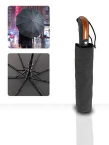 Umbrella And Rain Hat Umbrella - Black - View 5