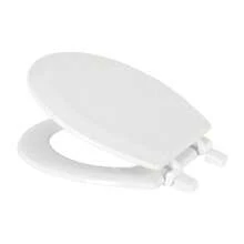 J&V Textiles Round Wooden Toilet Seat With Beveled Edge - Black - View 8