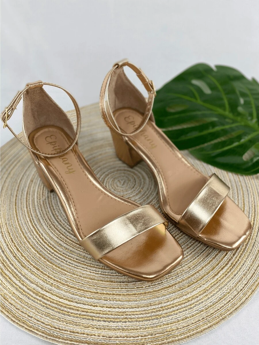 Women Flat Sandals - 玫瑰金 - 查看 1