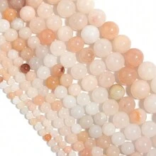 1 Strand Pink Dolomite Stone Beads Natural Stone Beads 4/6/8/10mm - Pink - View 3