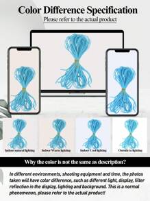 1 Pack 30 Inch Micro Braids Hair Extensions Long Small Box Braids Crochet Hair Synthetic ZiZi Braids For Women - Blue - View 7