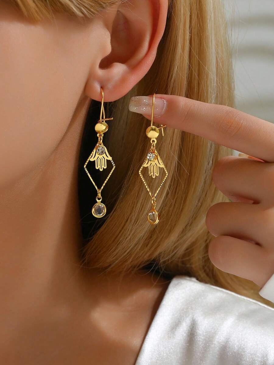 1 Pair European And American Fashion Personalized Tassel Pearl Earrings For Women - Multicolor - View 1