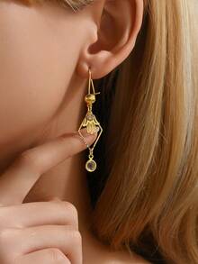 1 Pair European And American Fashion Personalized Tassel Pearl Earrings For Women - Multicolor - View 4