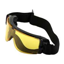 1Storm Motorcycle Bike Bicycle Goggles Scooter Mopeds Helmet Glasses & One Extra Black Lens And Yellow Lens - Black - View 3