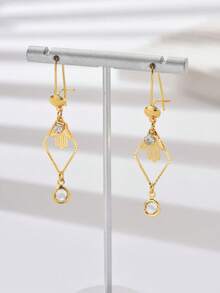 1 Pair European And American Fashion Personalized Tassel Pearl Earrings For Women - Multicolor - View 2