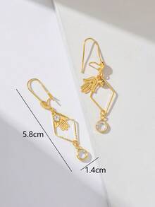 1 Pair European And American Fashion Personalized Tassel Pearl Earrings For Women - Multicolor - View 5