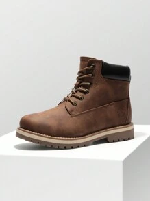 Men's Insulated Winter Snow Boots Outdoor Warm Cold-Weather Work Boots