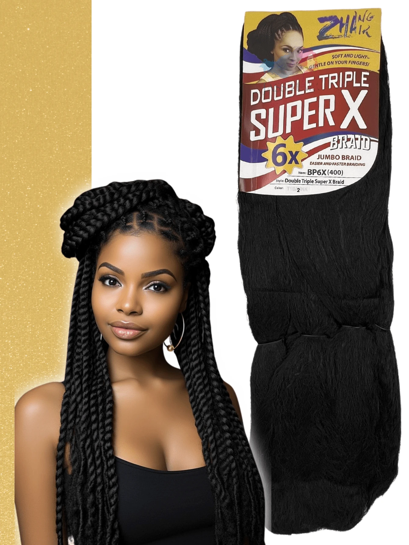 Synthetic Extensions - màu nâu - Xem 1