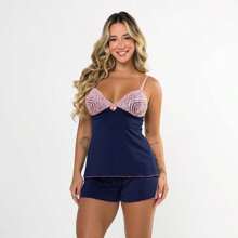 Women Pajama Sets - 藏蓝色 - 查看 4