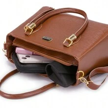 Women Tote Bags - 駝色 - 查看 6