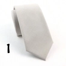 1pc Men's Fashionable Simple Style High Density Solid Color Polyester Necktie, Soft & Skin-Friendly, Suitable For Daily Work And Wedding Party Wearing Casual