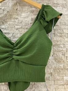 olinka modas Women Tops - Army Green - View 3