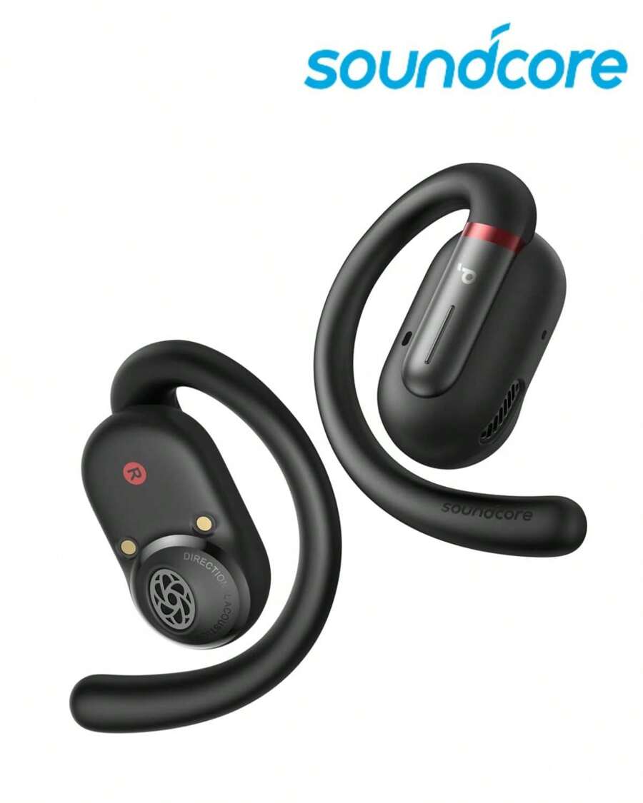 Soundcore V30i Open-Ear Headphones, Ultra-Comfort, Lightweight Design, Snug Fit, Ergonomic Ear Hooks, Robust Bass, 36H Playtime, Bluetooth 5.3, App Control, Clear Calls, Wireless Earbuds - màu đen - Xem 1