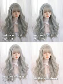 1pc Synthetic Heat-resistant Long Curly Wig, 28 Inches, Suitable For Daily Use, Natural And Realistic Hairpiece