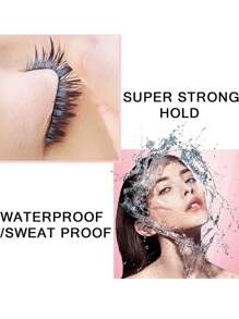 1 Piece Of Cluster Lash Glue 6ml, B&Q LASH Bond White Clear Long Lasting False Eyelash Glue For DIY Eyelash Extension Adhesive Mascara Glue For Eyelash Cluster Extension Waterproof Anti-Allergy Latex Free Lash Glue, Eyelash Glue