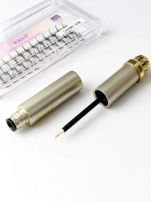 1 Piece Of Cluster Lash Glue 6ml, B&Q LASH Bond White Clear Long Lasting False Eyelash Glue For DIY Eyelash Extension Adhesive Mascara Glue For Eyelash Cluster Extension Waterproof Anti-Allergy Latex Free Lash Glue, Eyelash Glue