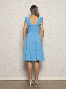 Women Dresses - 淺藍色 - 查看 4