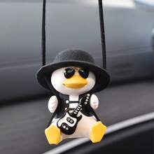 Pato De Dibujos Animados Con Sombrero Y Tocando La Guitarra Decoración De Bicicletas - Albaricoque - Ver 2