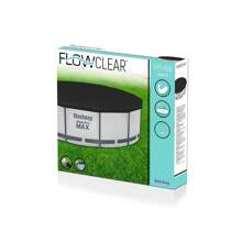 Cubierta para Alberca Circular Funda Para Piscina de PVC Cobertor para Alberca Negro 3.70 mts - Negro - Ver 4