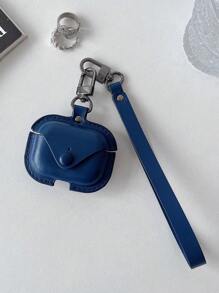 1pc Leather Hanging Rope Earphone Protective Cover, Compatible With Airpods Pro 1st/2nd Generation, Wireless Earphone Case