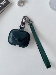 1pc Leather Hanging Rope Earphone Protective Cover, Compatible With Airpods Pro 1st/2nd Generation, Wireless Earphone Case