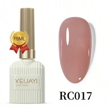 XEIJAYI 1件 15ml 凝膠指甲油，適用於可移除凝膠指甲，居家與美甲沙龍DIY美甲，聖誕節與派對場合 - 粉色 - 查看 1