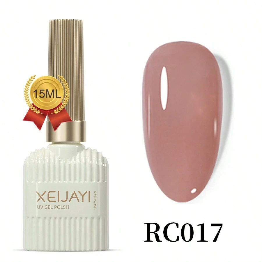 XEIJAYI 1件 15ml 凝膠指甲油,適用於可移除凝膠指甲,居家與美甲沙龍DIY美甲,聖誕節與派對場合 - 粉色 - 查看 1
