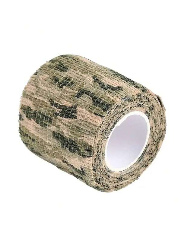 1pc 1.97inch X 177.17inch Non-Woven Fabric Self-Adhesive Wrap Fabric Invisible Tape, Camouflage Tape, Protective Stretched Bandage For Sports Outdoor Protection Fixed Wrapping, Breathable Self-Adhesive Bandage Wrap For Pet Athletic Sports - Elastic Tape For Wrist, Knee, Ankle Camping Camping Stuff