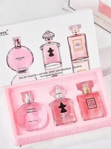 Set Of 3 Travel Perfume Cases Portable Perfume Sets Lasting Perfume Sets Girls Perfume Collection Gift Set Perfume Birthday Gift Set - Floral - View 1