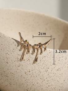 Bông tai có cấu trúc - Vàng - Xem 2