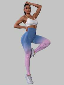 Women Sports Leggings - Rusty Rose - View 2