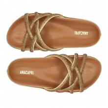 Women Flat Sandals - 金色 - 查看 3