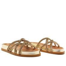Women Flat Sandals - 金色 - 查看 2