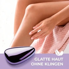 1 件可重複使用的女士腿部水晶橡皮擦 - 神奇無痛除毛器,無需剃須皮膚去角質工具,可水洗納米脫毛,平滑肌膚效果禮品 脫毛,平滑肌膚效果禮品 - 紫色 - 查看 5