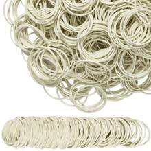 50/100/300/500Pcs White Rubber Band Paper Bills Dollars Money Elastic Stretchable Bands Size 38mm 1.49 Inches Back To School