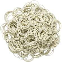 50/100/300/500Pcs White Rubber Band Paper Bills Dollars Money Elastic Stretchable Bands Size 38mm 1.49 Inches Back To School