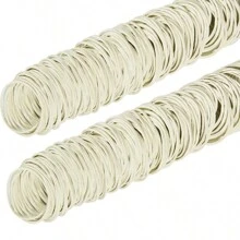 50/100/300/500Pcs White Rubber Band Paper Bills Dollars Money Elastic Stretchable Bands Size 38mm 1.49 Inches Back To School